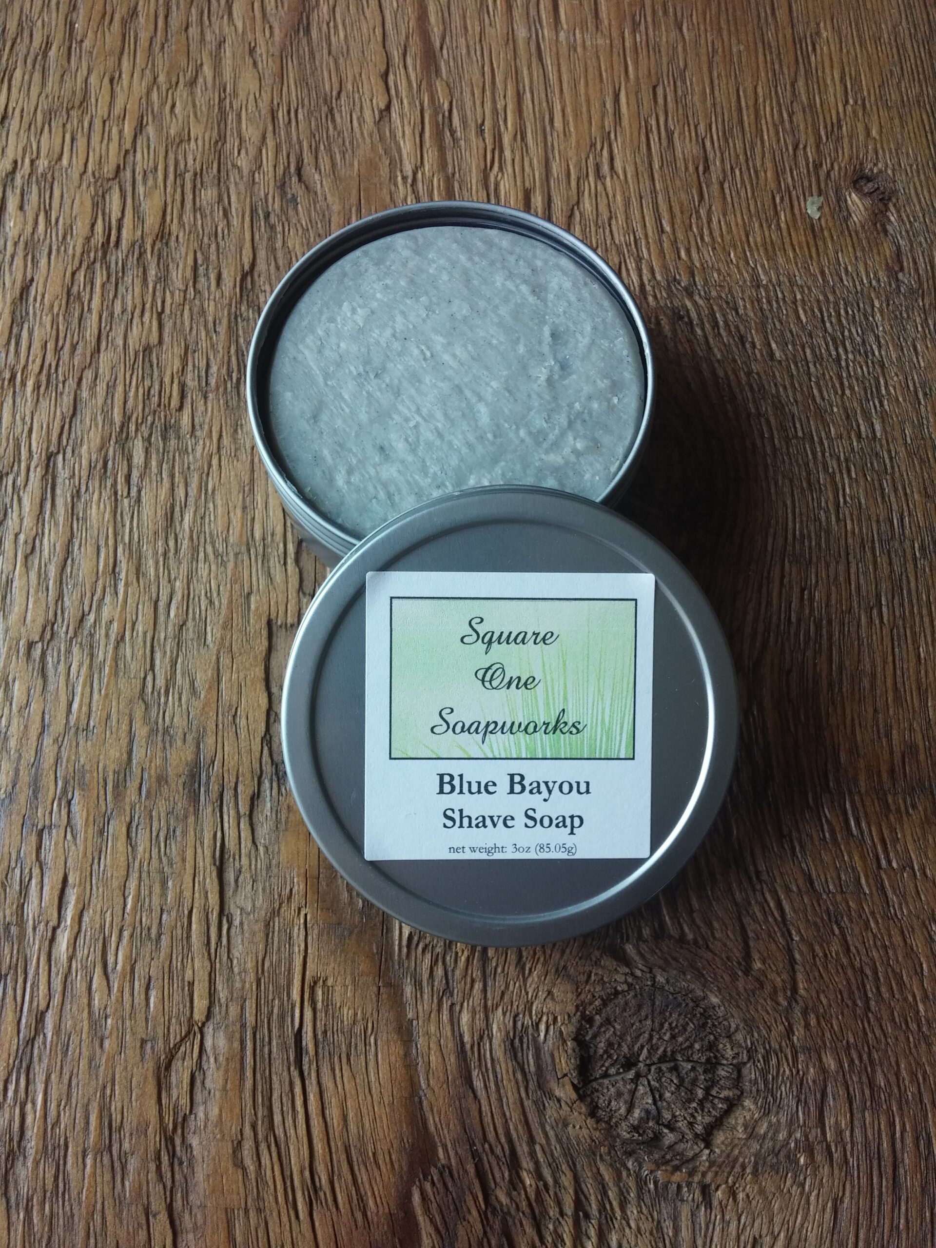 Blue Bayou Shave Soap - Square One Soapworks